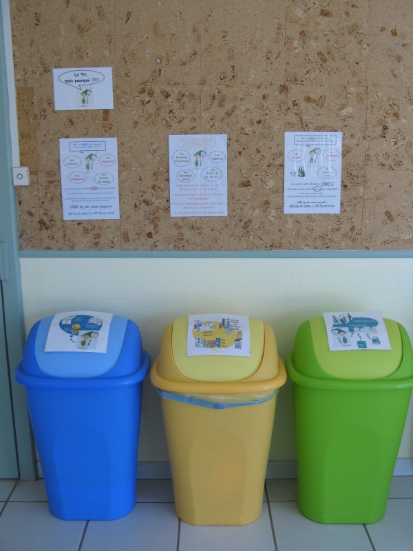 Poubelles de tri