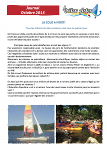 Journal octobre 2015