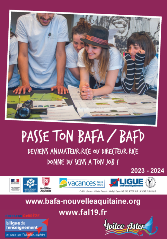 BAFA BAFD Corrèze 2023-2024